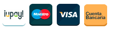 Formas de pago: iupay, tarjeta, transferencia