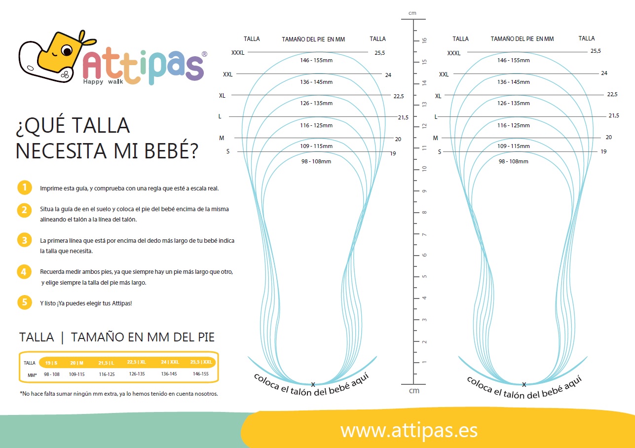 guía de tallas attipas