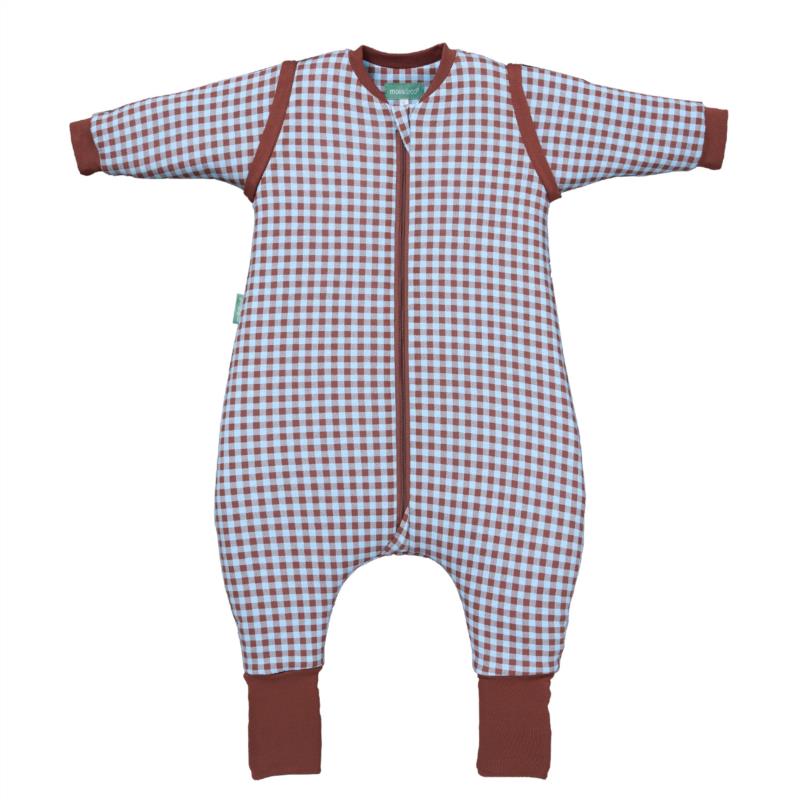 Saco Dormir Pies, Mangas y Calcetines Vichy Brown&Blue TOG 2.5