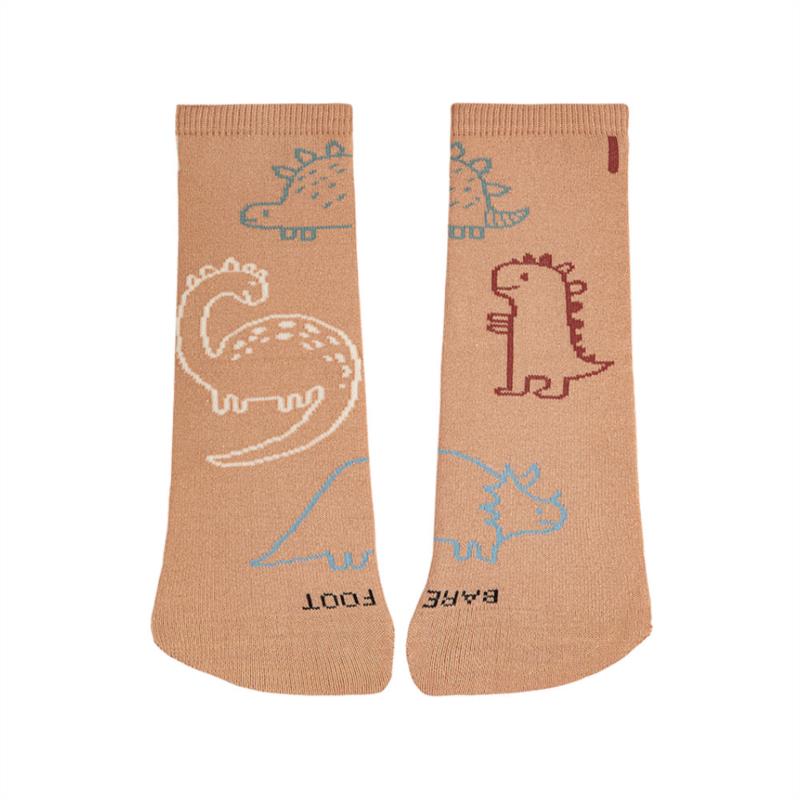 Calcetines Barefoot DInosaurios Marrón