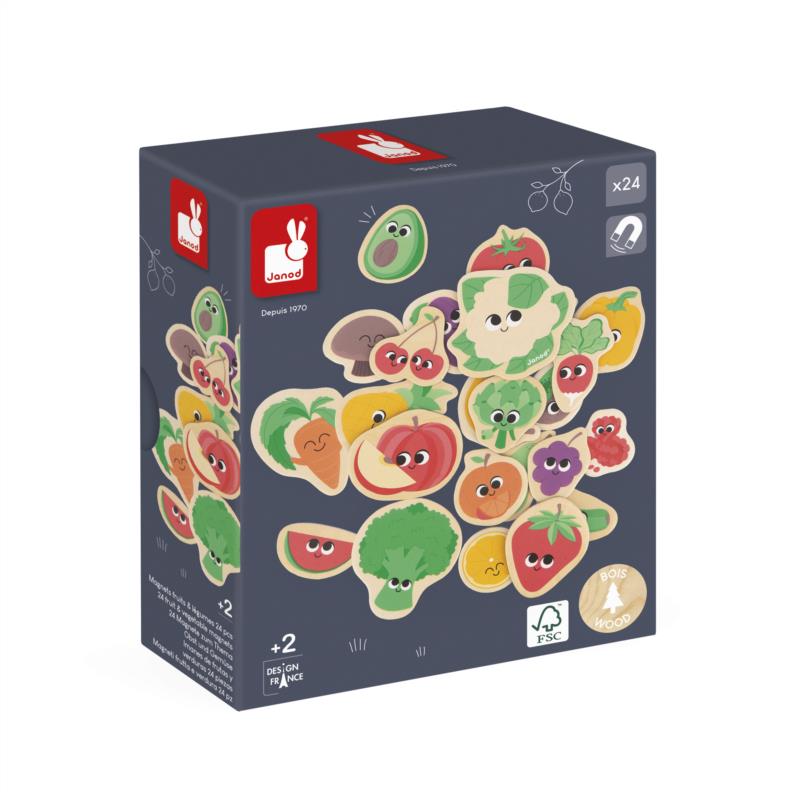 Imanes Frutas y Verduras 24pcs