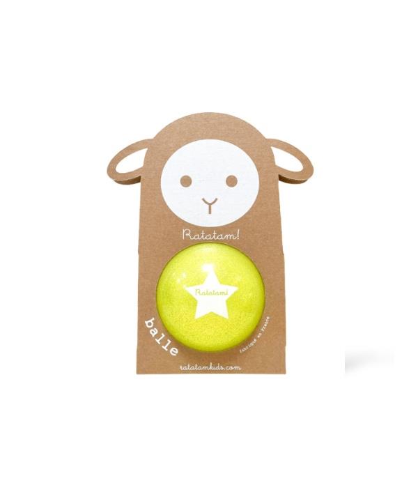 Pelota Glitter Amarillo 10cm 