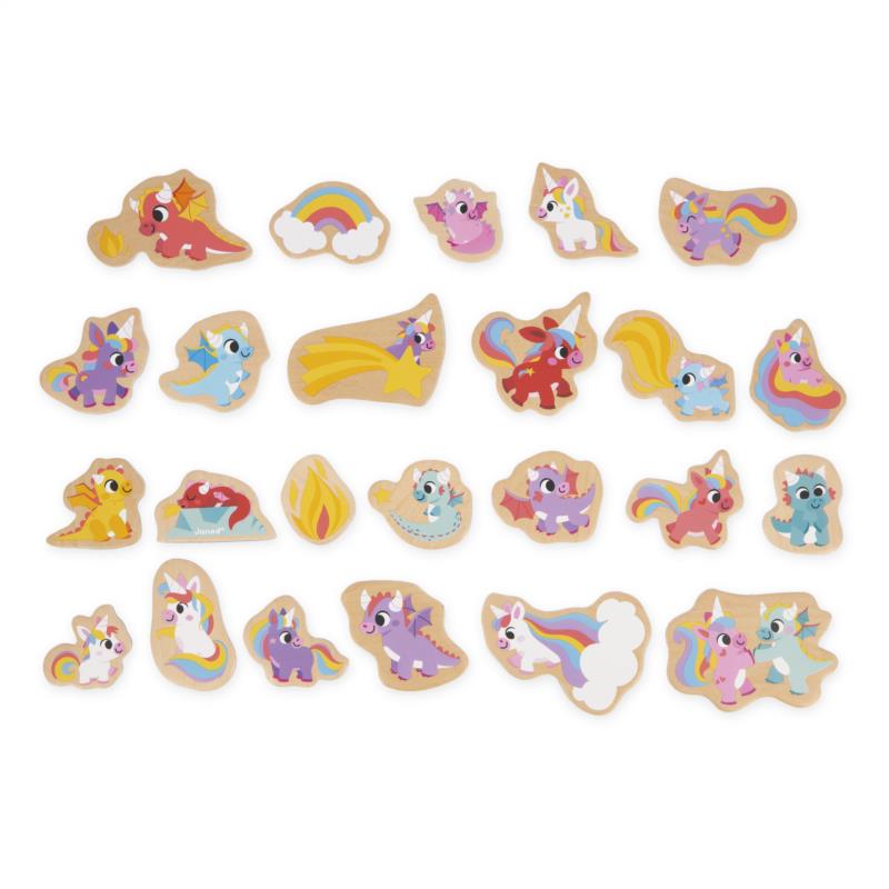 Imanes Unicornios y Dragones 24pcs