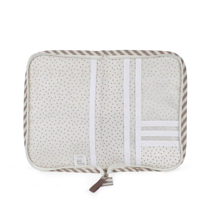 Portadocumentos Praliné Rayas Moka 