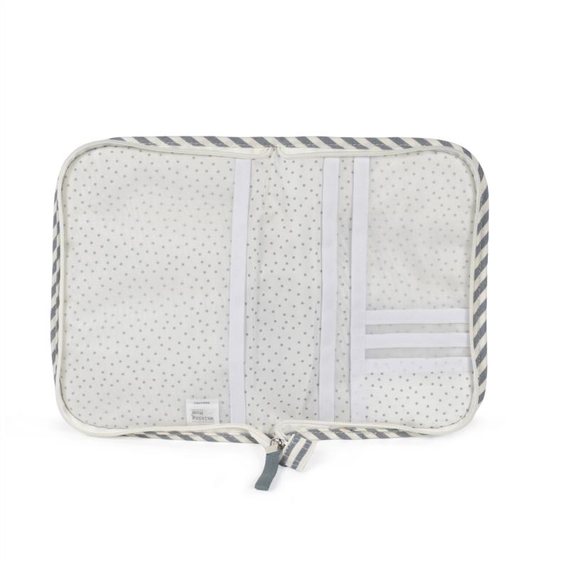 Portadocumentos Praliné Rayas Matcha 