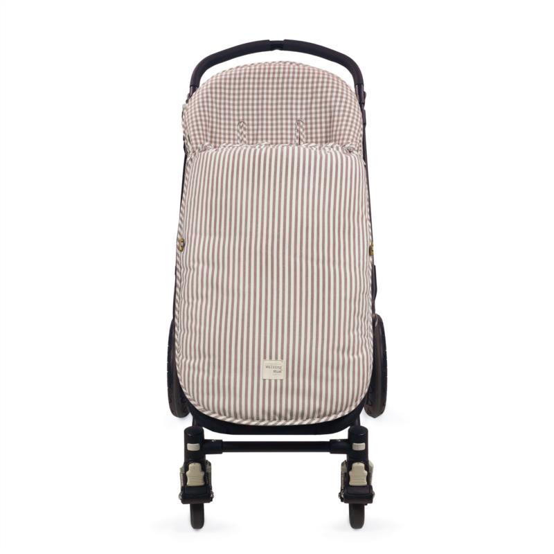 Saco Entretiempo Praliné Vichy/Rayas Moka 