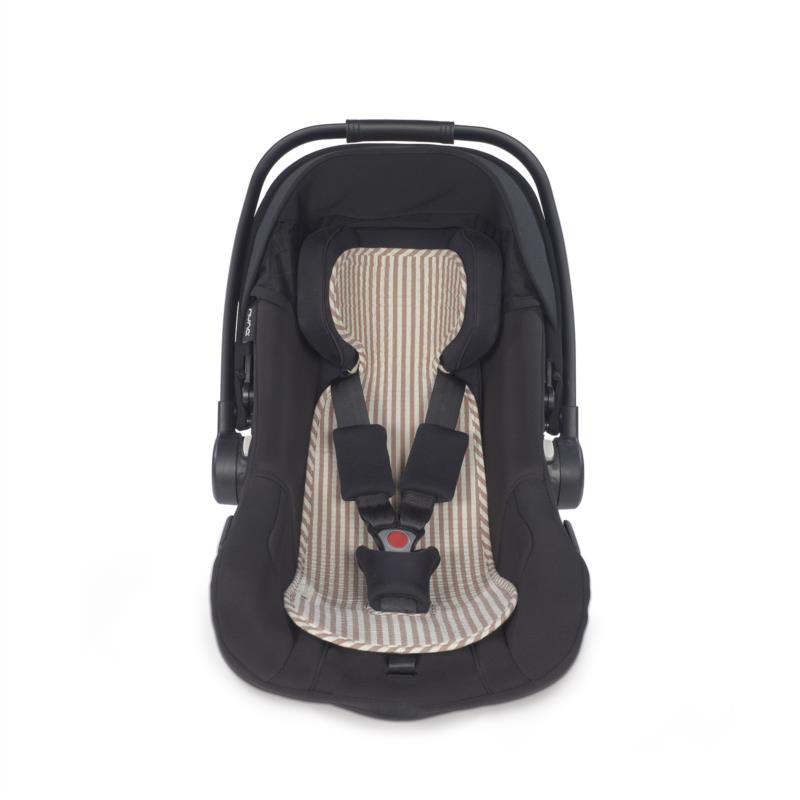 Colchoneta Auto Praliné Rayas Moka 