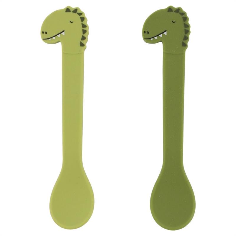 Pack 2 Cucharas Silicona Dino