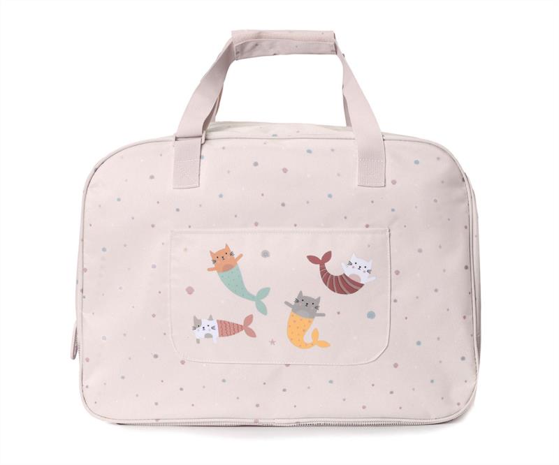 Bolso de Playa con Rejilla Mermaid Cats