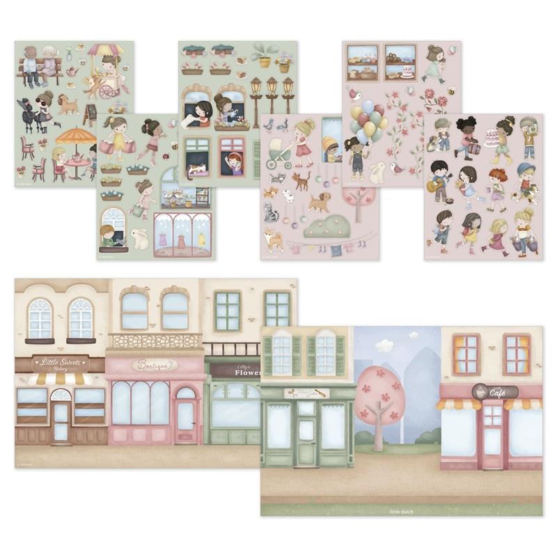 LIBRO DE PEGATINAS DE COMPRAS CON ROSA