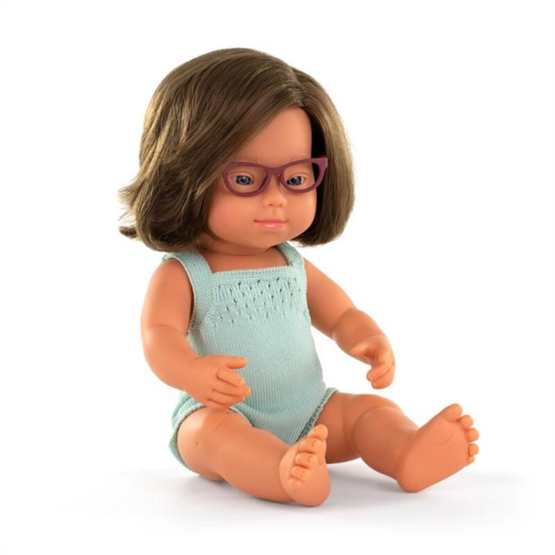 MUÑECA CAUCASICA CON SINDROME DE DOWN