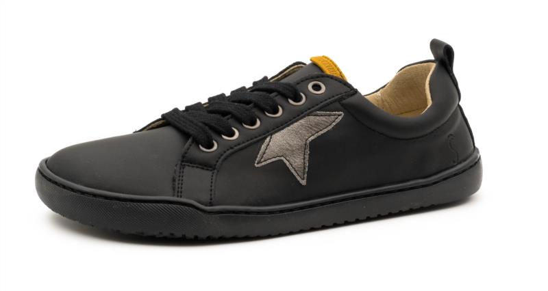 Zapatilla Adulto Negro Estrella Acero