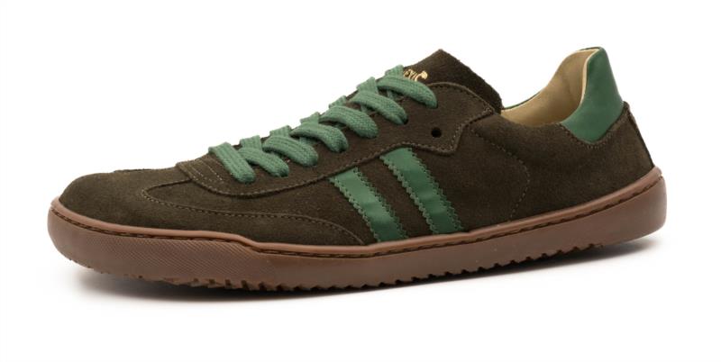 Zapatilla Adulto Serraje Kaki Verde