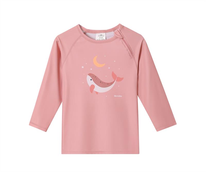 Camiseta Protección Solar Manga larga Whale Pink
