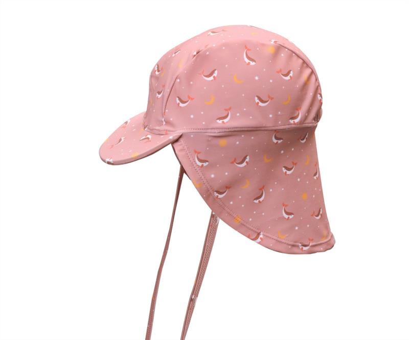 Gorro Playa Bebe Whale Pink