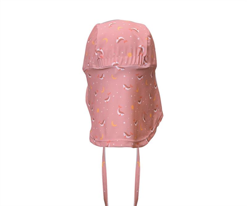Gorro Playa Bebe Whale Pink