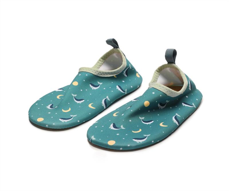 Escarpines Whale Teal