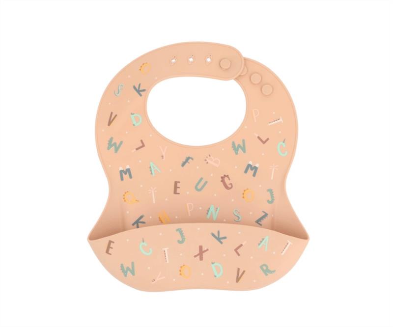 Babero Silicona Funny Letters