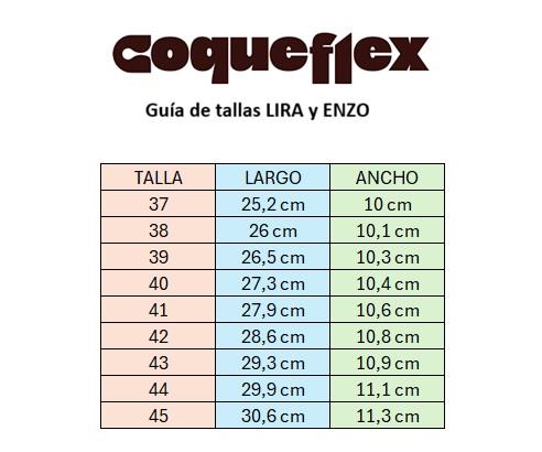 guia tallas coqueflex