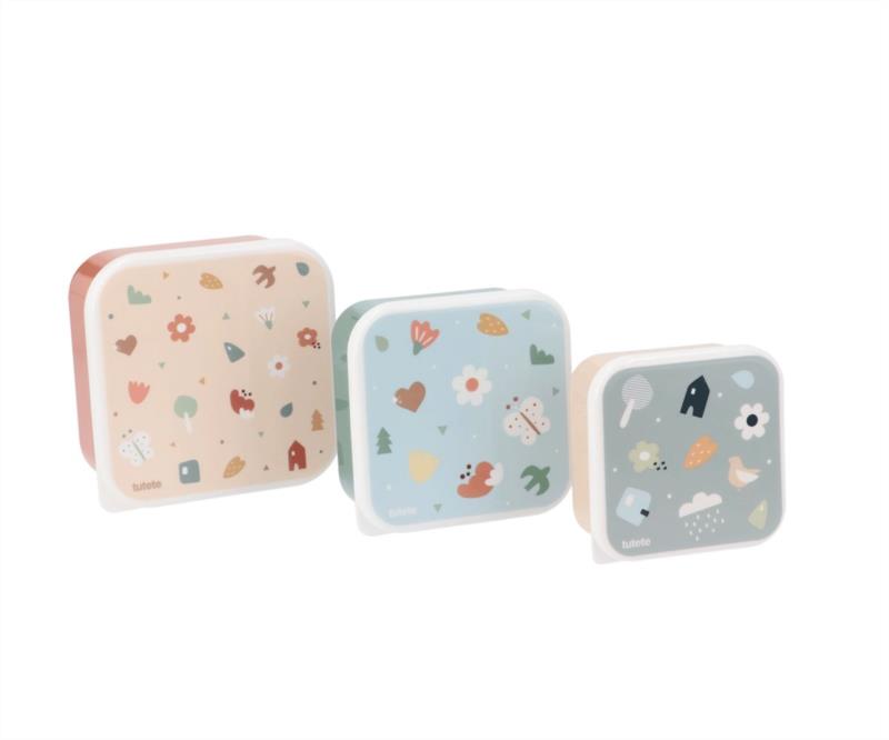 3 Cajas Almuerzo Geometric Nature