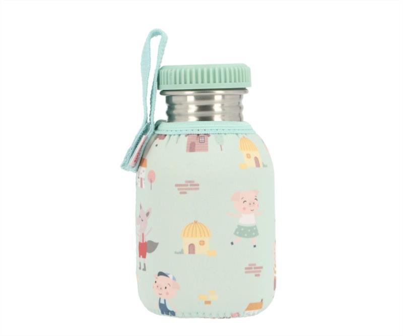 Botella Acero con Funda The Three Little Pigs