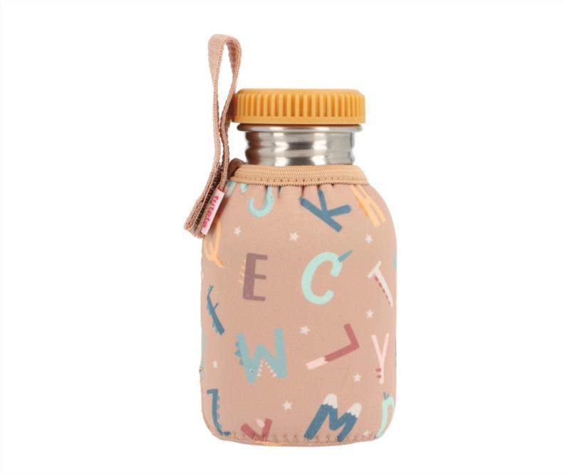 Botella Acero con Funda Funny Letters