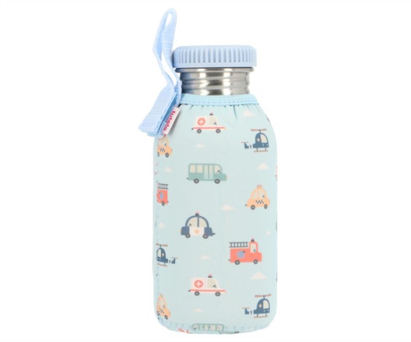 Botella Acero con Funda City Cars 500ml