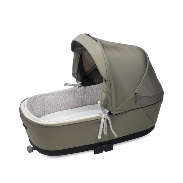 Cubre Cuco Varillas+Sábana Ajustable Little Bloom Vichy Gris