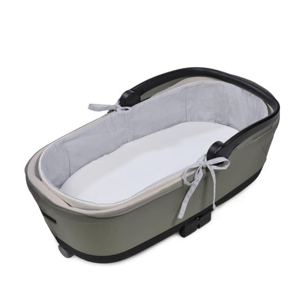 Cubre Cuco Varillas+Sábana Ajustable Little Bloom Vichy Gris