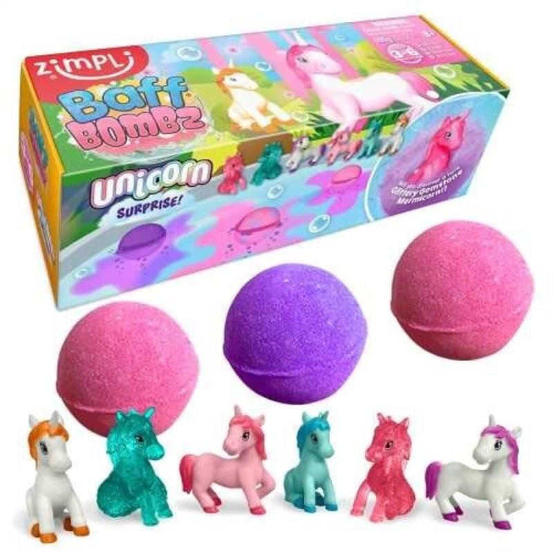 Pack 3 Bombas Unicorn Surprise
