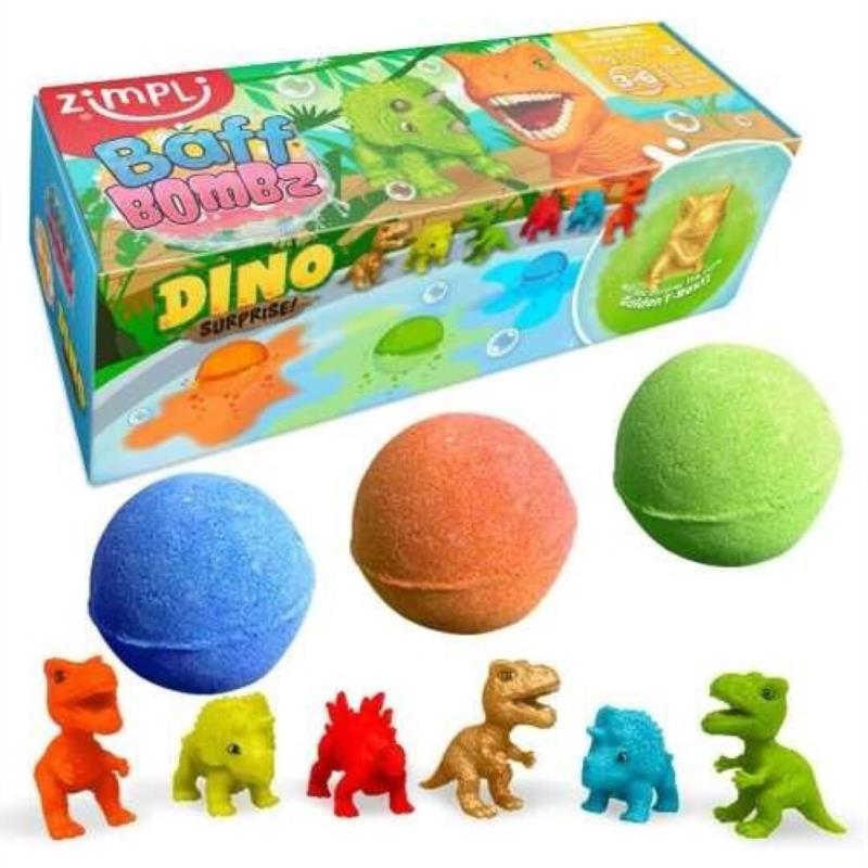 Pack 3 Bombas Dinos Surprise