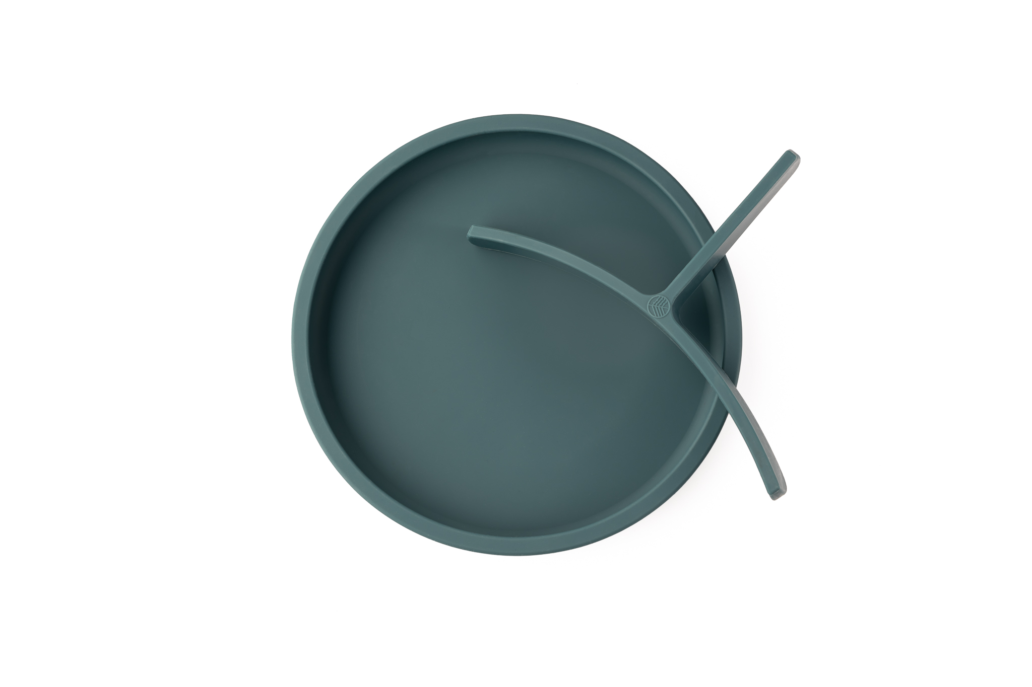 Plato Silicona 2en1 Verde Teal