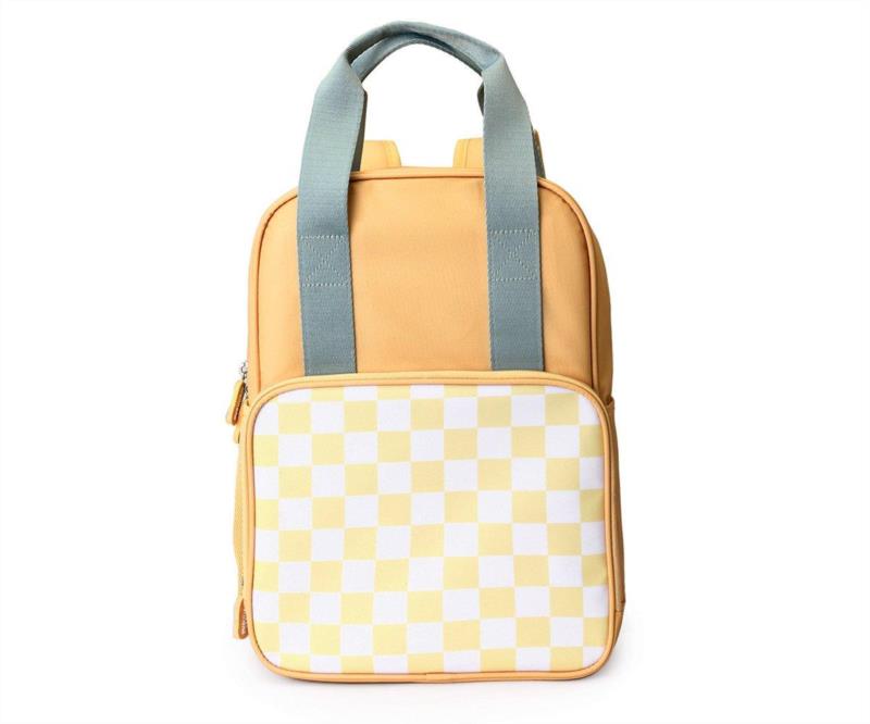 Mochila Témica Stripes Yellow Chess