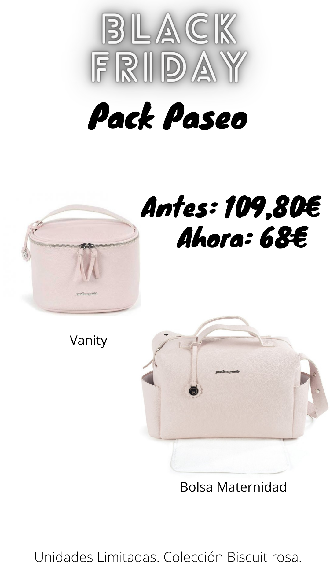 pack paseo biscuit rosa